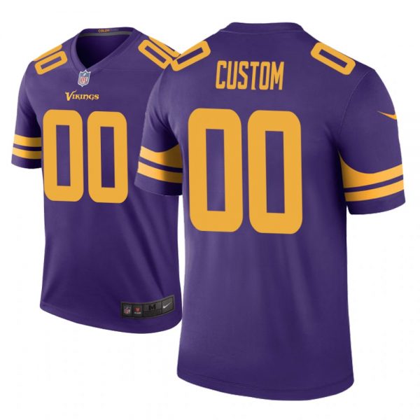 Men's Minnesota Vikings ACTIVE PLAYER Custom Purple Stitched NFL Jersey